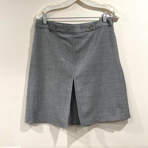 🔥Tory Burch Gray Knee-Length Skirt with Front Slit🔥